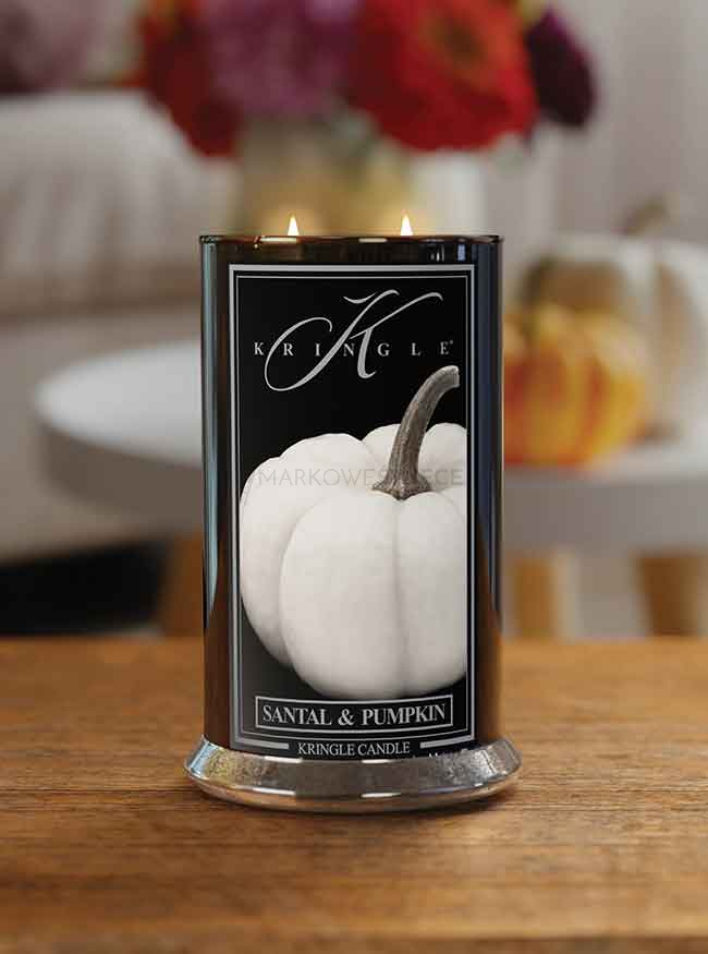 Kringle Candle Reserve Santal & Pumpkin Duża Świeca Zapachowa 624g