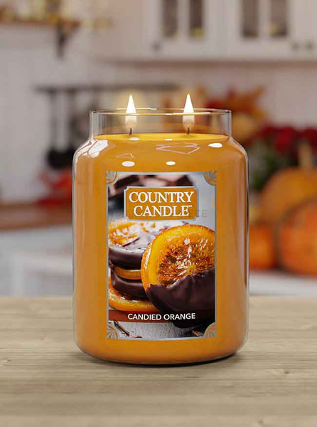 Country Candle Candied Orange Duża Świeca Zapachowa 652g