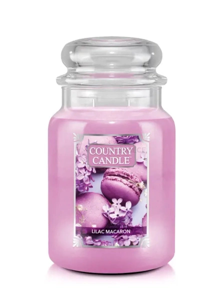 Country Candle Lilac Macaron Duża Świeca Zapachowa 652g