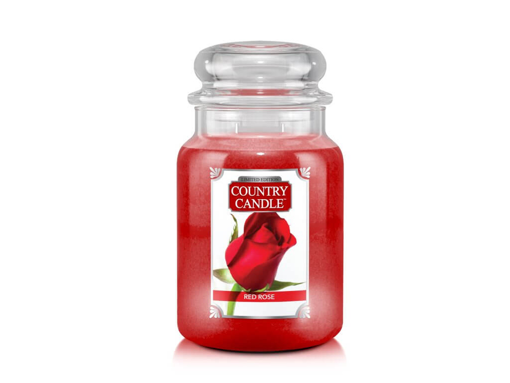 Country Candle Red Rose Duża Świeca Zapachowa 652g