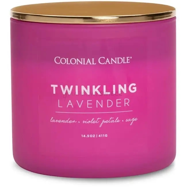 Colonial Candle Twinkling Lavender Świeca Zapachowa Tumbler 411g