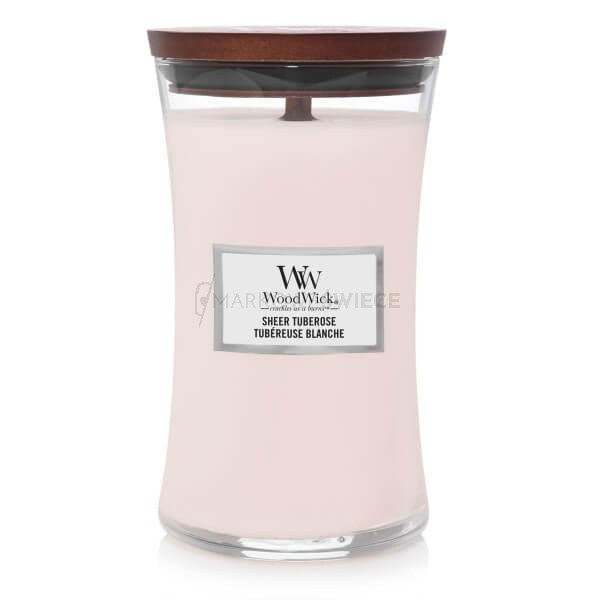 WoodWick Sheer Tuberose Duża Świeca 609,5g