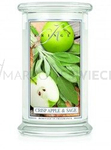 Kringle Candle Crisp Apple & Sage Duża Świeca Zapachowa 624g