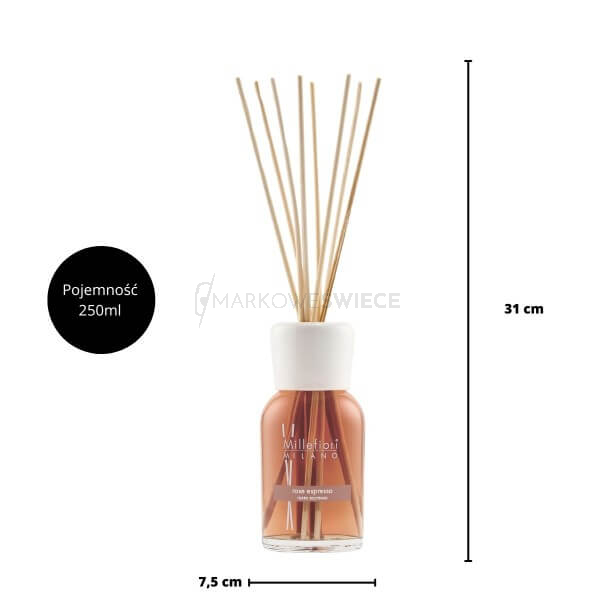 Millefiori Milano Rose Espresso pałeczki zapachowe 250ml