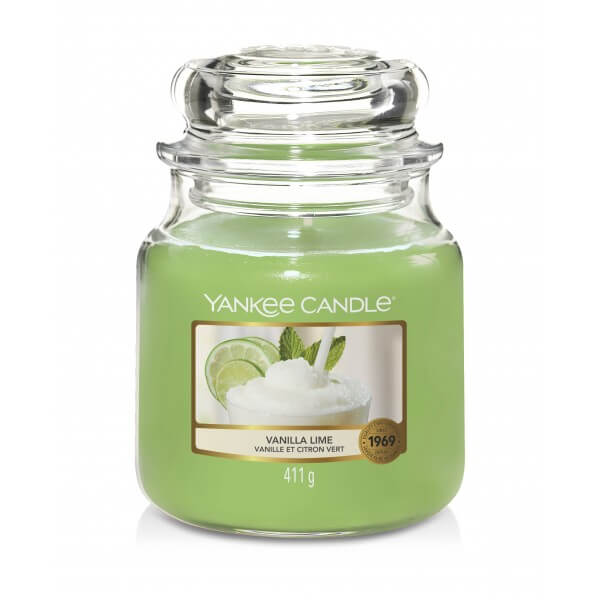 Yankee Candle Vanilla Lime Średnia Świeca Zapachowa 411g