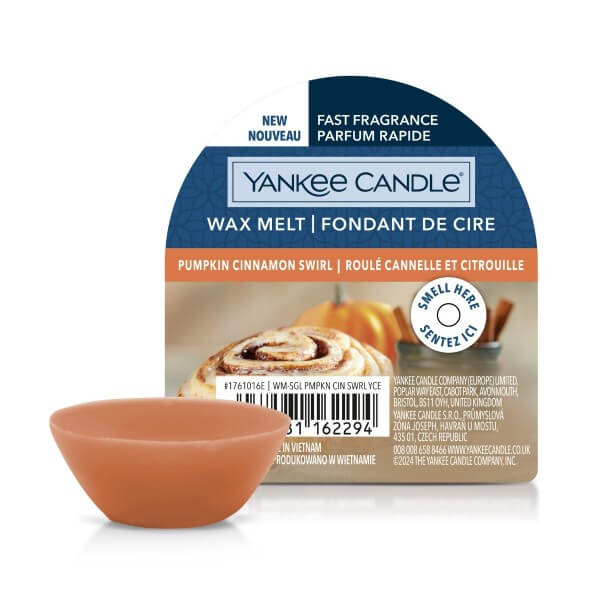 Yankee Candle Pumpkin Cinnamon Swirl Wosk Zapachowy Pudełko 22g