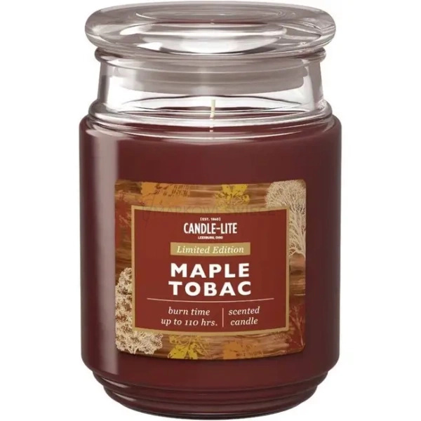 Candle-Lite Maple Tobac Duża Świeca Zapachowa 510g