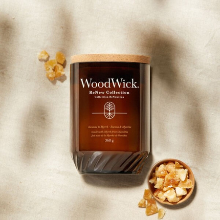 WoodWick ReNew Incense & Myrrh Świeca 368g