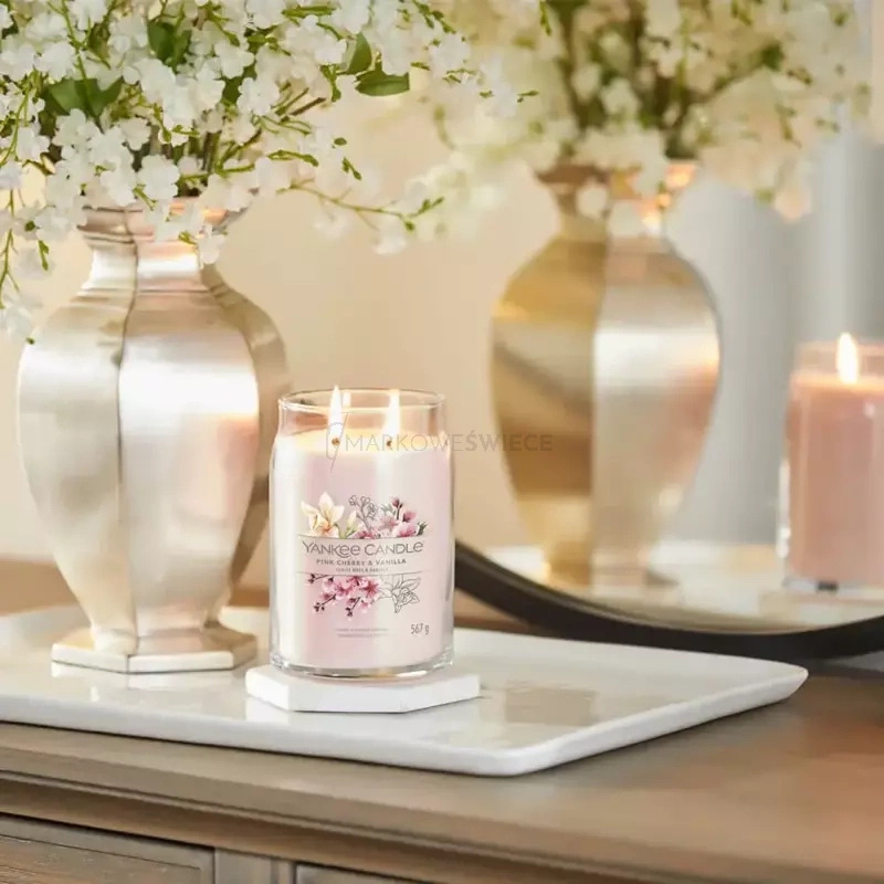 Yankee Candle Pink Cherry & Vanilla Signature Duża Świeca 567g