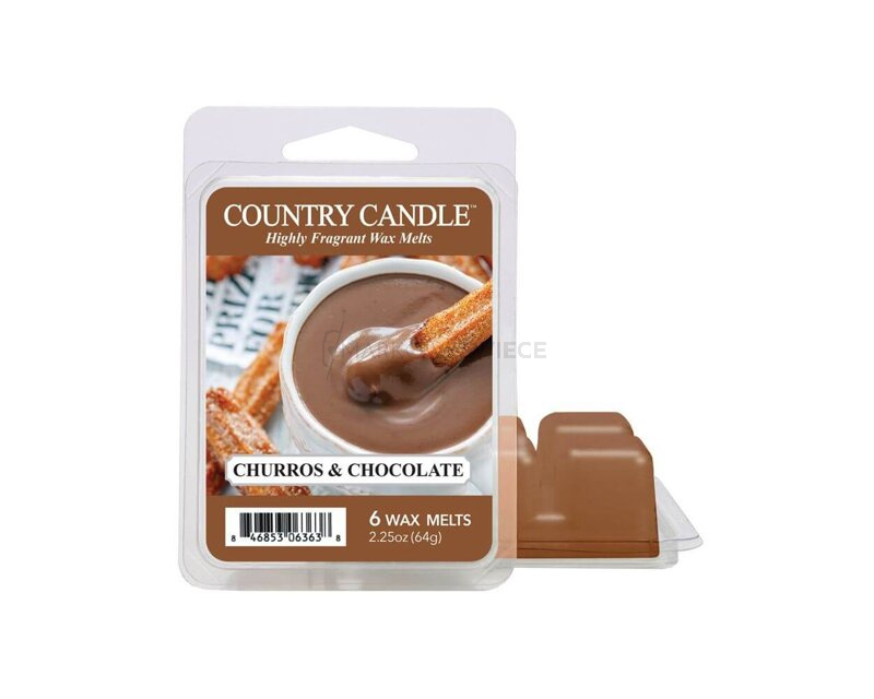 Country Candle Churros & Chocolate Wosk Zapachowy 64g