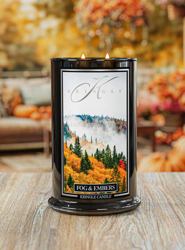 Kringle Candle Reserve Fog & Embers Duża Świeca Zapachowa 624g