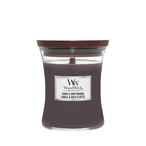 WoodWick Sand & Driftwood Średnia Świeca Core 275g