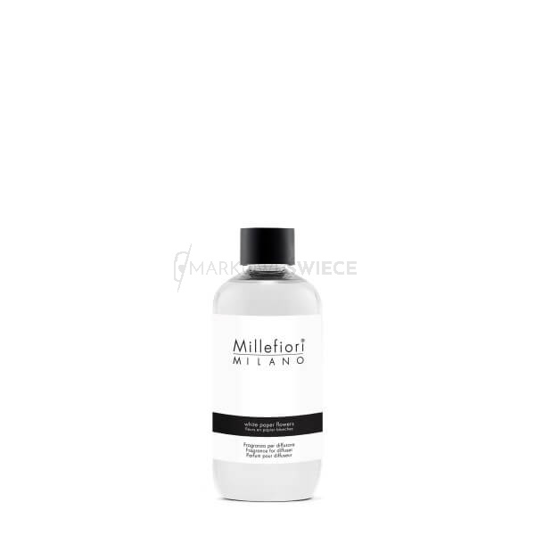 Millefiori Milano White Paper Flowers uzupełniacz do pałeczek zapachowych 250 ml