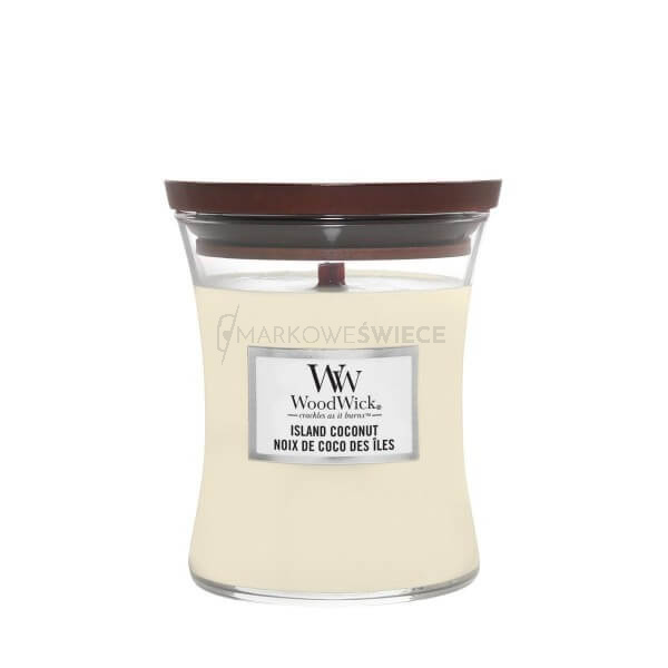 WoodWick Island Coconut Średnia Świeca Core 275g