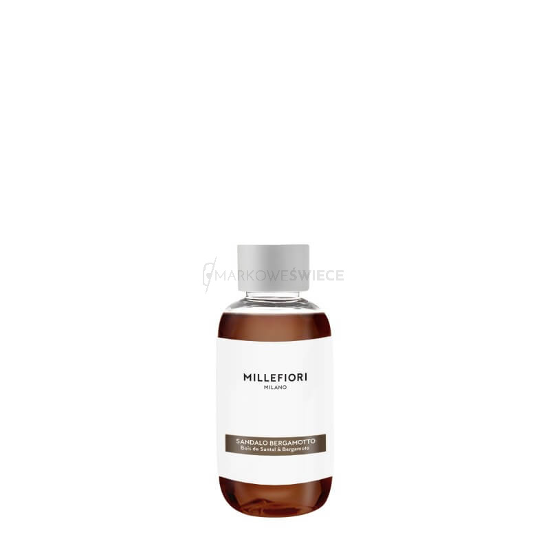 Millefiori Milano Natural Sandalo Bergamotto uzupełniacz do dyfuzora flower 100 ml