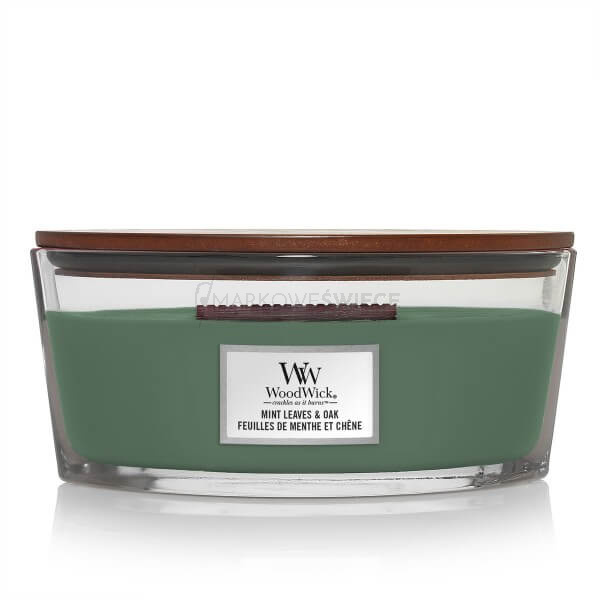 WoodWick Mint Leaves & Oak Świeca Hearthwick 453,5g