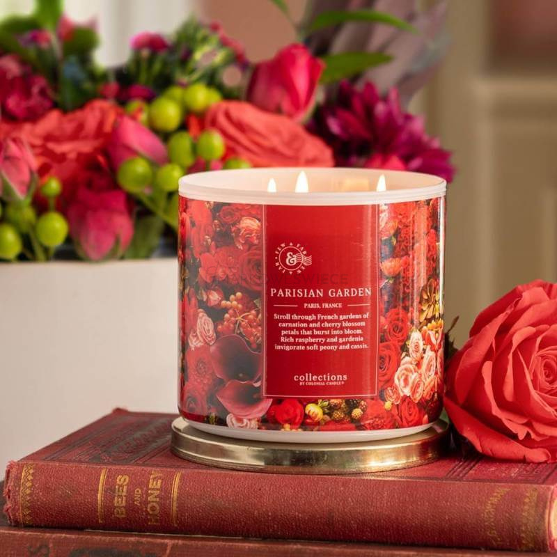 Colonial Candle Parisian Garden Świeca Zapachowa Tumbler 411g