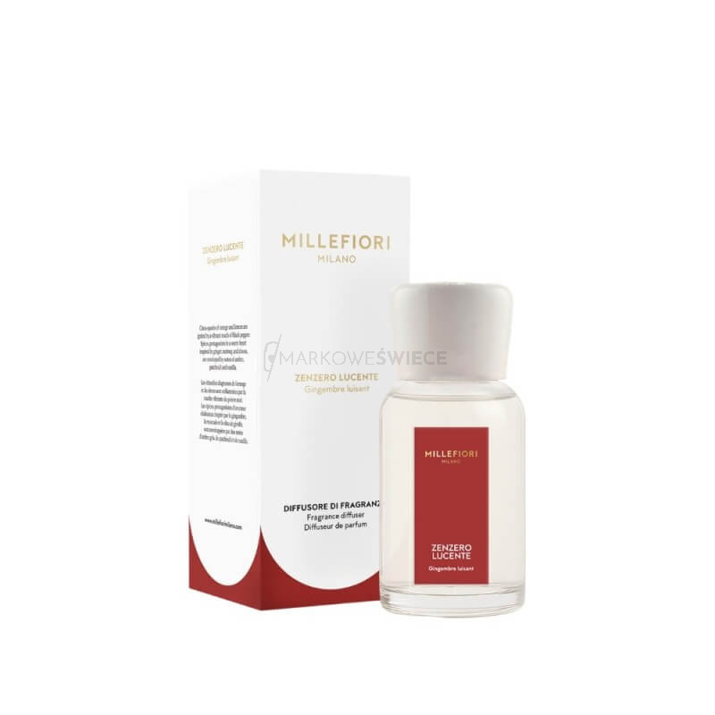Millefiori Milano Zenzero Lucente pałeczki zapachowe 250ml