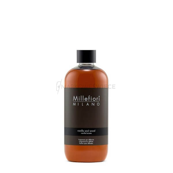 Millefiori Milano Natural Vanilla & Wood uzupełniacz do pałeczek zapachowych 500 ml