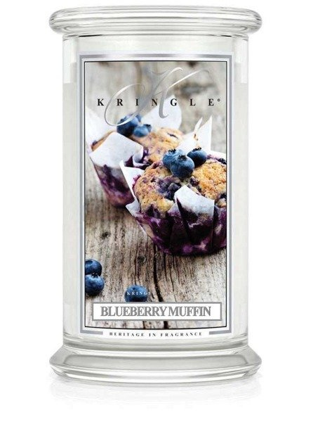Kringle Candle Blueberry Muffin Duża Świeca Zapachowa 624g