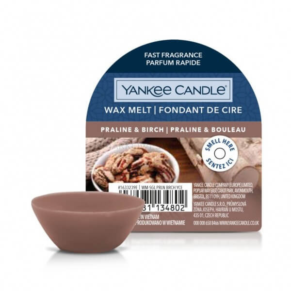Yankee Candle Praline & Birch Wosk Zapachowy Pudełko 22g