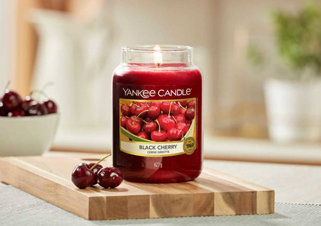 Yankee Candle Black Cherry Duża Świeca Zapachowa 623g