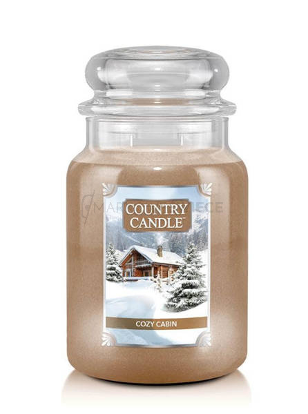 Country Candle Cozy Cabin Duża Świeca Zapachowa 652g