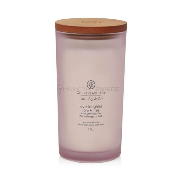 Chesapeake Bay Candle Joy & Laughter - Cranberry Dahlia Duża Świeca 355g