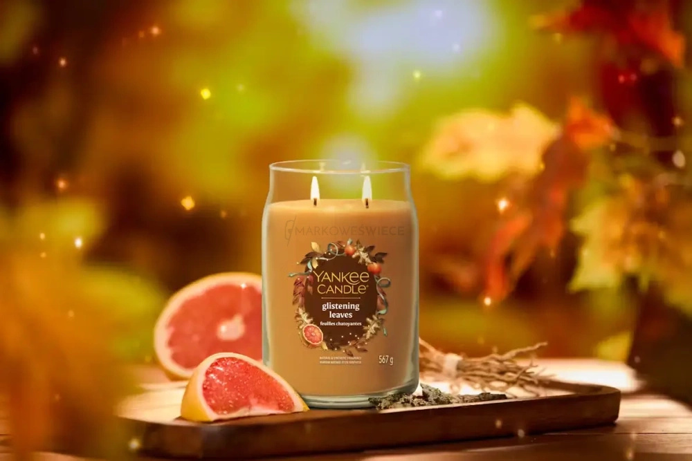 Yankee Candle Glistening Leaves Signature Duża Świeca 567g