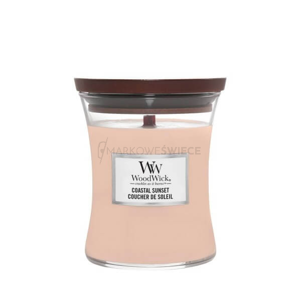WoodWick Coastal Sunset Średnia Świeca Core 275g