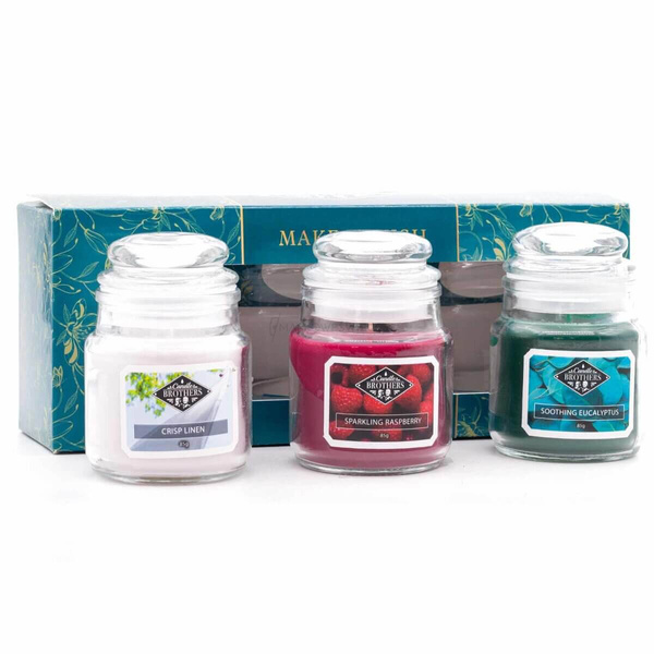 Candle Brothers Make A Wish Zestaw Prezentowy Trzech Świec 3x85 g