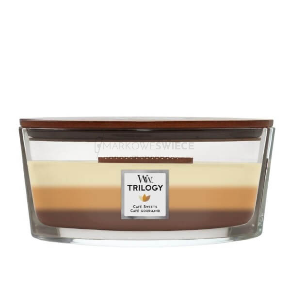 WoodWick Cafe Sweets Świeca Hearthwick Trilogy 453,5g