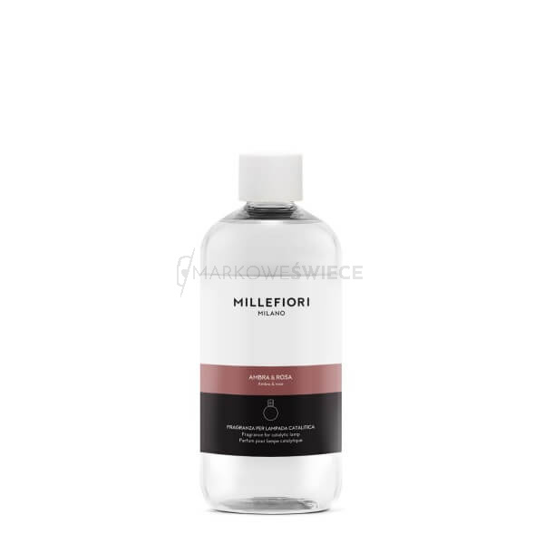 Millefiori Milano Ambra & Rosa  Zapach do Lampy Katalitycznej 500 ml