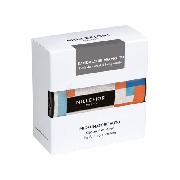 Millefiori Milano Sandalo Bergamotto zapach do samochodu Icon Metallo