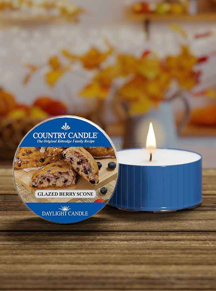 Country Candle Glazed Berry Scone Świeca Daylight 42g
