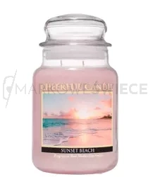 Cheerful Candle Sunset Beach Duża Świeca Zapachowa 680g