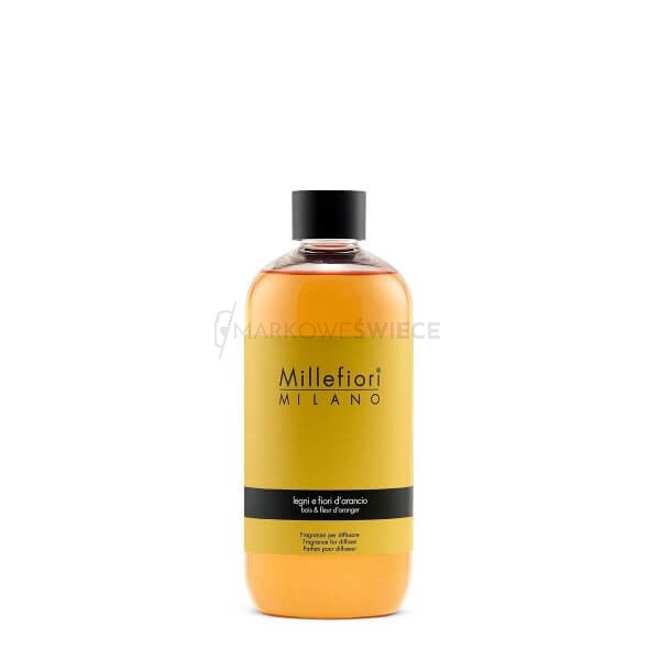 Millefiori Milano Natural Legni E Fiori D'Arancio uzupełniacz do pałeczek zapachowych 500 ml