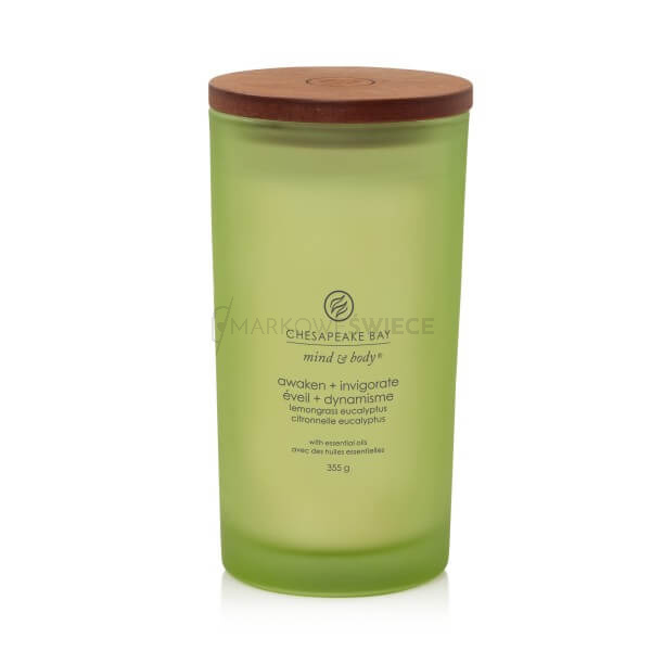 Chesapeake Bay Candle Awaken & Invigorate - Lemongrass Eucalyptus Duża Świeca 355g