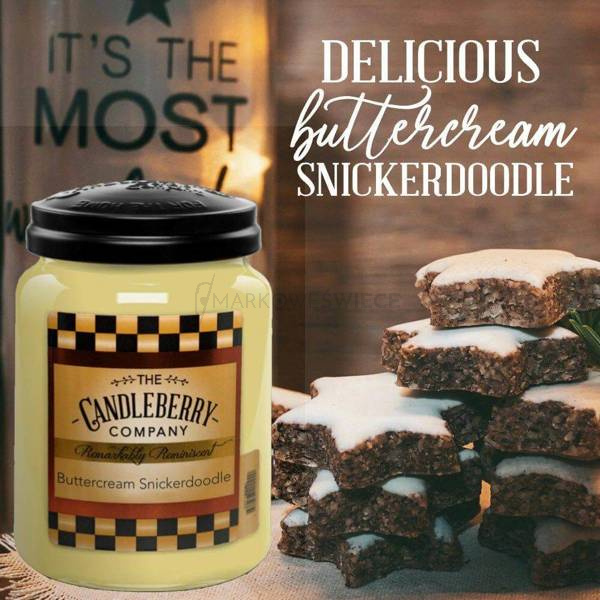 Candleberry Buttercream Snickerdoodle Duża Świeca Zapachowa 640g