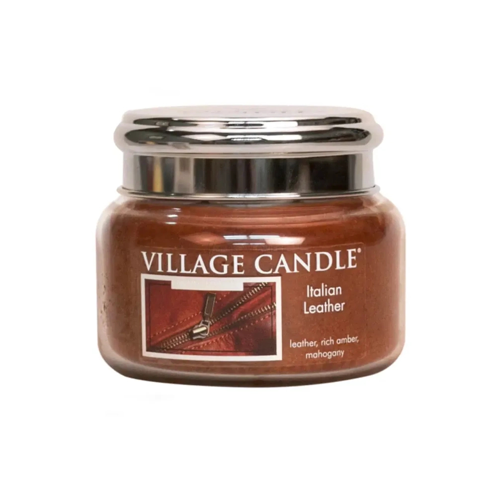 Village Candle Italian Leather Mała Świeca Zapachowa 262g