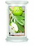 Kringle Candle Crisp Apple & Sage Duża Świeca Zapachowa 624g