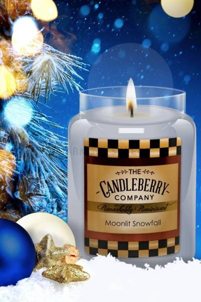 Candleberry Moonlit Snowfall Duża Świeca Zapachowa 640g