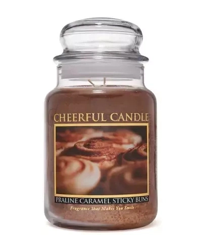 Cheerful Candle Praline Caramel Sticky Buns Duża Świeca Zapachowa 680g