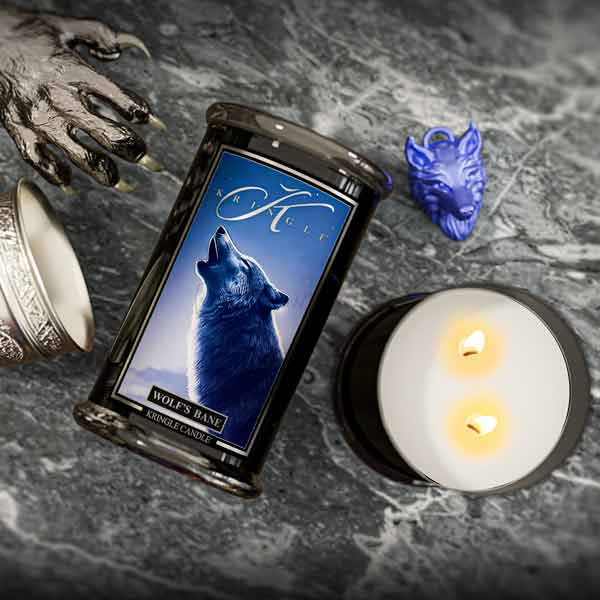 Kringle Candle Wol'f Bane Duża Świeca Zapachowa 624g