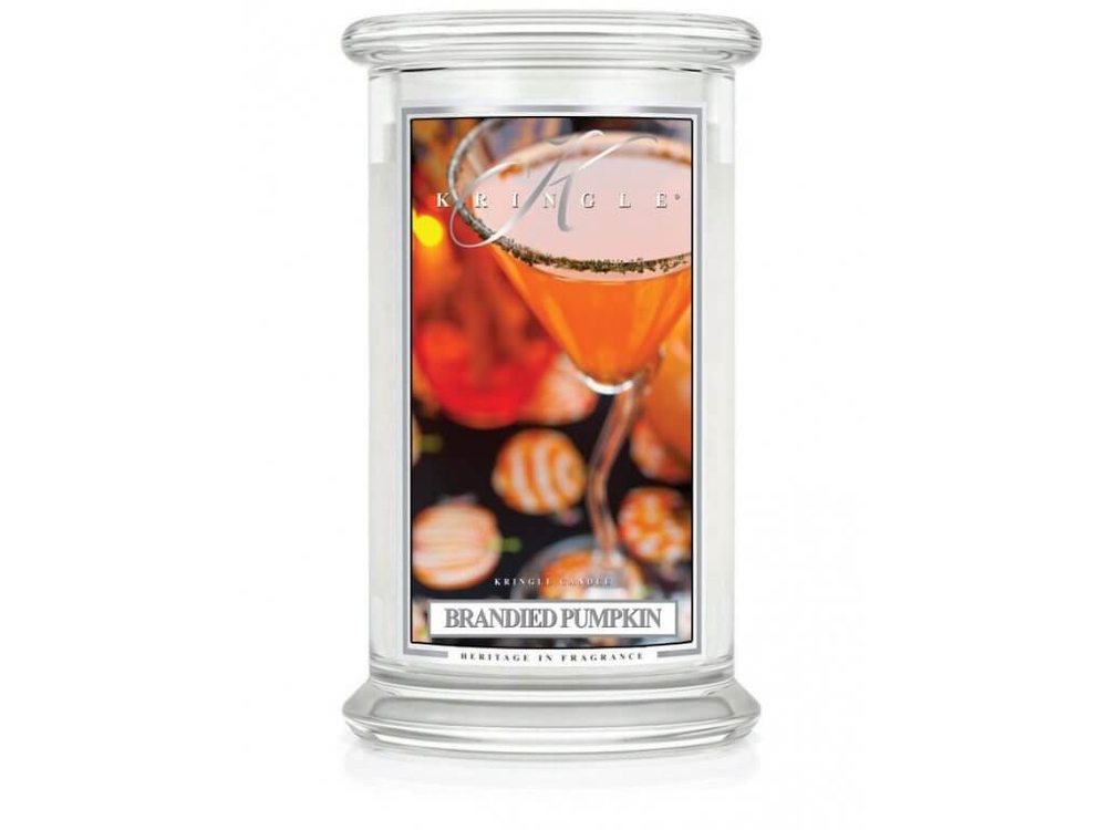 Kringle Candle Brandied Pumpkin Duża Świeca Zapachowa 624g