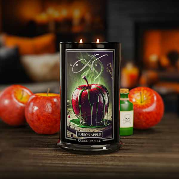 Kringle Candle Poison Apple Duża Świeca Zapachowa 624g