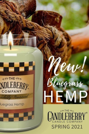 Candleberry Bluegrass Hemp Duża Świeca Zapachowa 640g