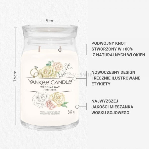 Yankee Candle Wedding Day Signature Duża Świeca 567g