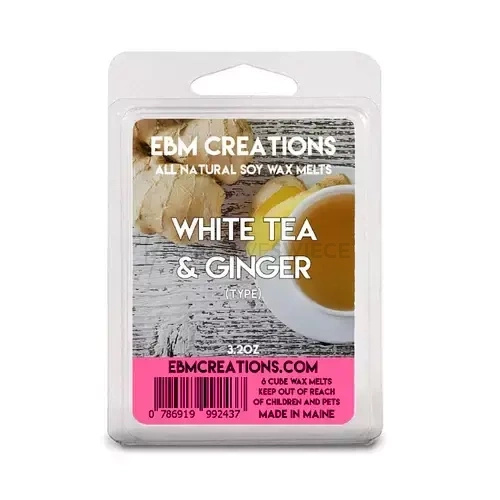 EBM Creations White Tea & Ginger Wosk Sojowy Zapachowy 90g
