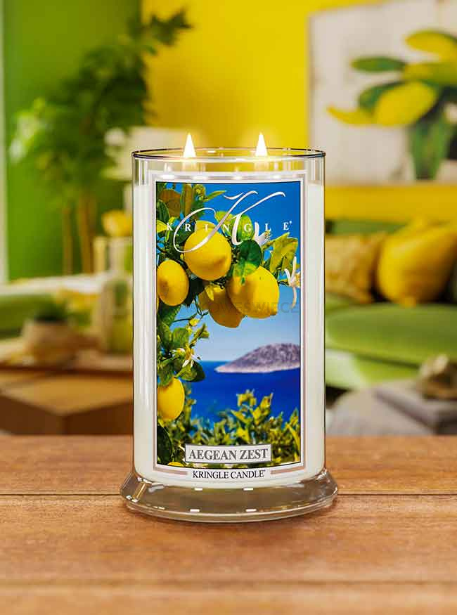 Kringle Candle  Aegean Zest Duża Świeca Zapachowa 624g